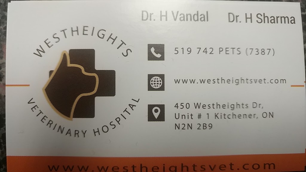 Westheights Veterinary Hospital | 450 Westheights Dr Unit #1, Kitchener, ON N2N 2B9, Canada | Phone: (519) 742-7387