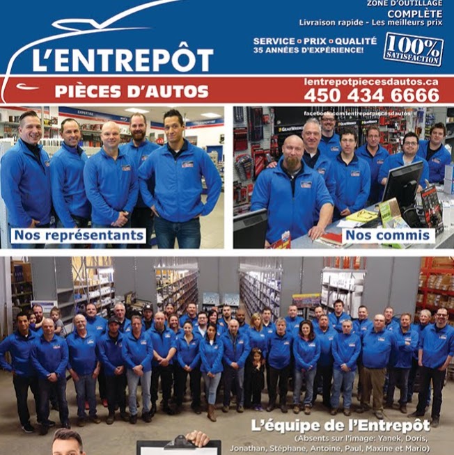 Lentrepôt piéces dautos | 55 Rue Sicard, Sainte-Thérèse, QC J7E 5P1, Canada | Phone: (450) 434-6666