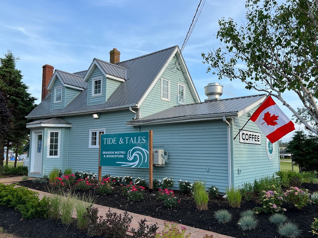 Tide & Tales Bistro and Bookstore | 32 Harbourview Dr, North Rustico, PE C0A 1X0, Canada | Phone: (902) 963-3212