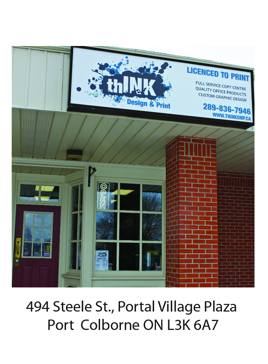 Think Ink, Design & Print Ltd. | 494 Steele St, Port Colborne, ON L3K 6A7, Canada | Phone: (289) 836-7946