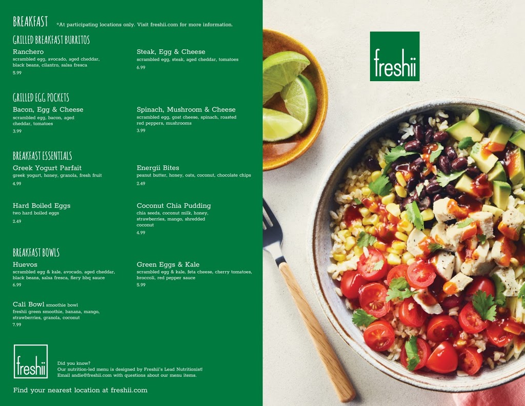 Freshii | 10831 Jasper Ave, Edmonton, AB T5J 5G9, Canada | Phone: (587) 773-3576