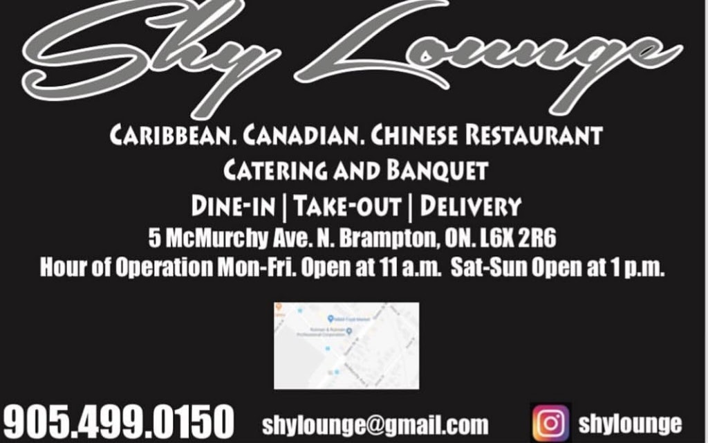 SHY Lounge | 5 McMurchy Ave N, Brampton, ON L6X 2R6, Canada | Phone: (905) 499-0150