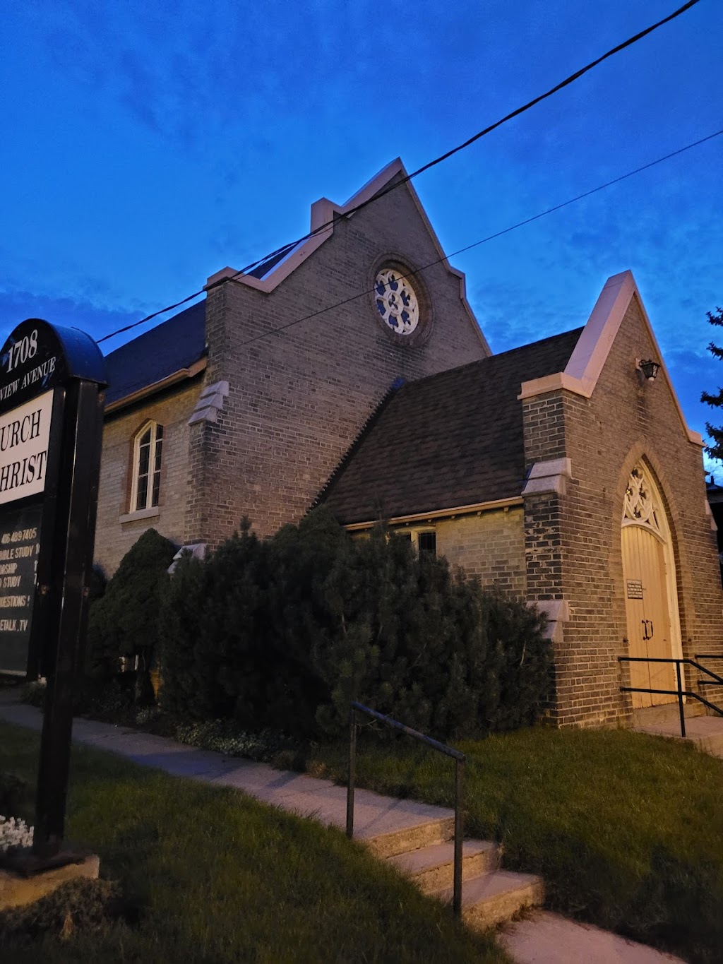 Bayview Avenue Church Of Christ | 1708 Bayview Ave, Toronto, ON M4G 3C4, Canada | Phone: (416) 489-7405