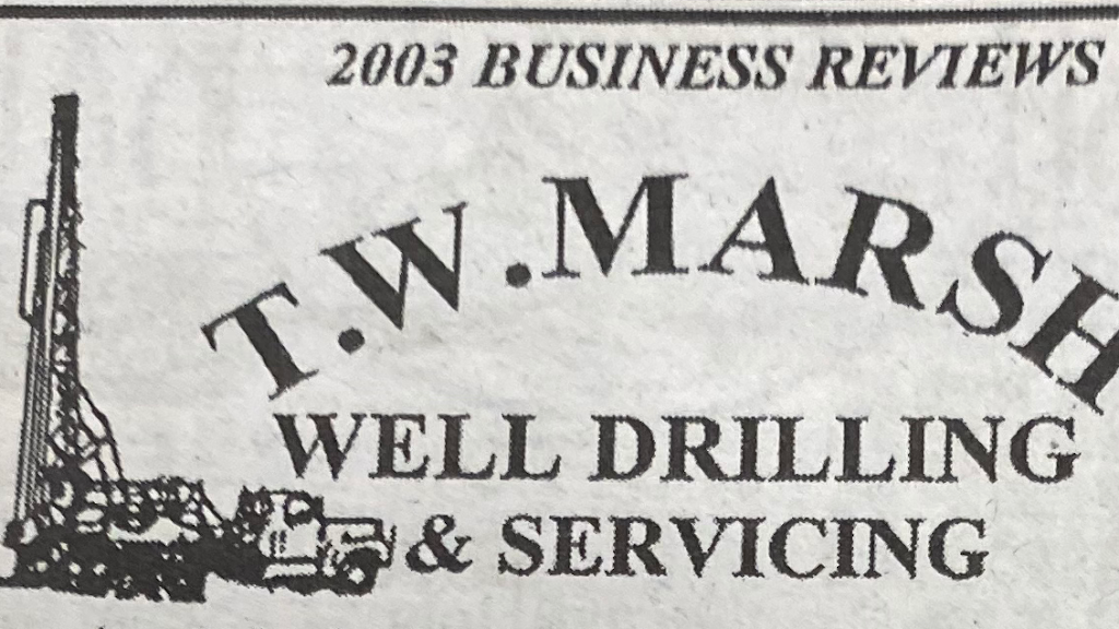 T.W Marsh Well Drilling & Servicing | 293 Longwoods Rd, Bothwell, ON N0P 1C0, Canada | Phone: (519) 359-9804