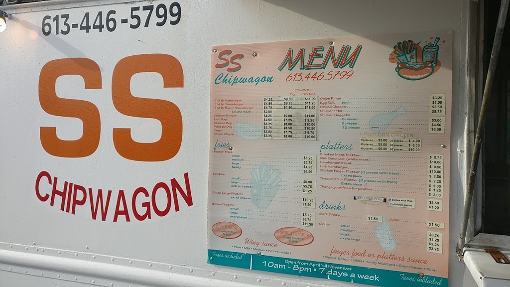 SS Chip Wagon | 342 Laurier St, Rockland, ON K4K 1G2, Canada | Phone: (613) 446-5799