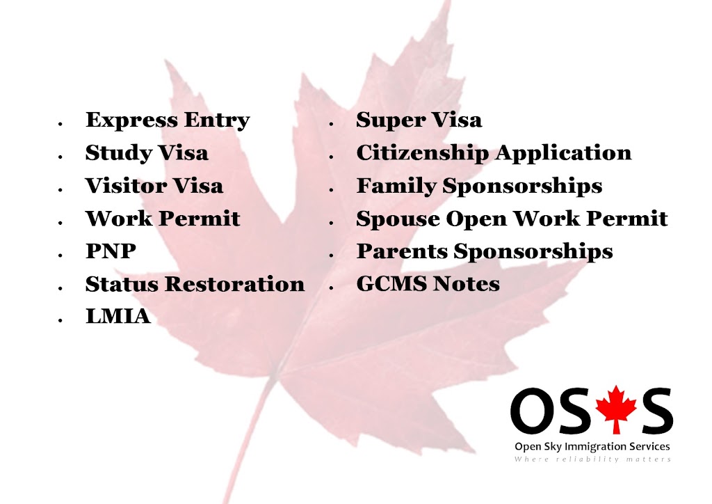 Open Sky Immigration Services Inc. | 1059 Upper James St #200, Hamilton, ON L9C 3A6, Canada | Phone: (905) 383-9633