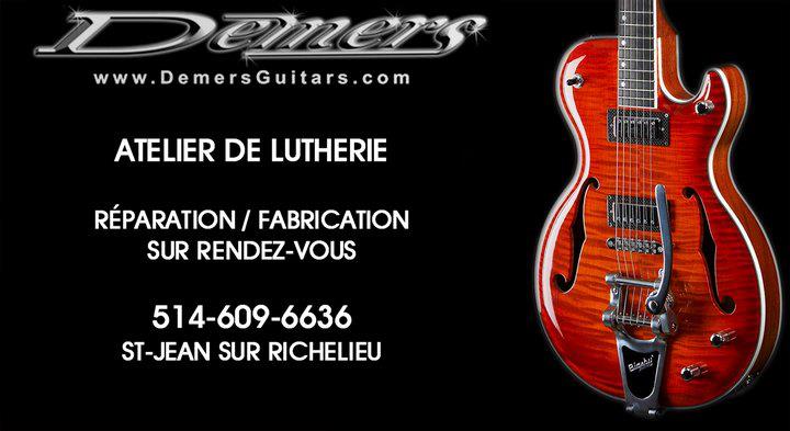 Jef Demers/Demers guitars | 1250 Rue Bernier, Saint-Jean-sur-Richelieu, QC J2W 1G5, Canada | Phone: (514) 609-6636