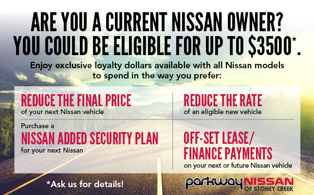 Parkway Nissan of Stoney Creek | 191 Centennial Pkwy N, Hamilton, ON L8E 1H8, Canada | Phone: (905) 667-9001