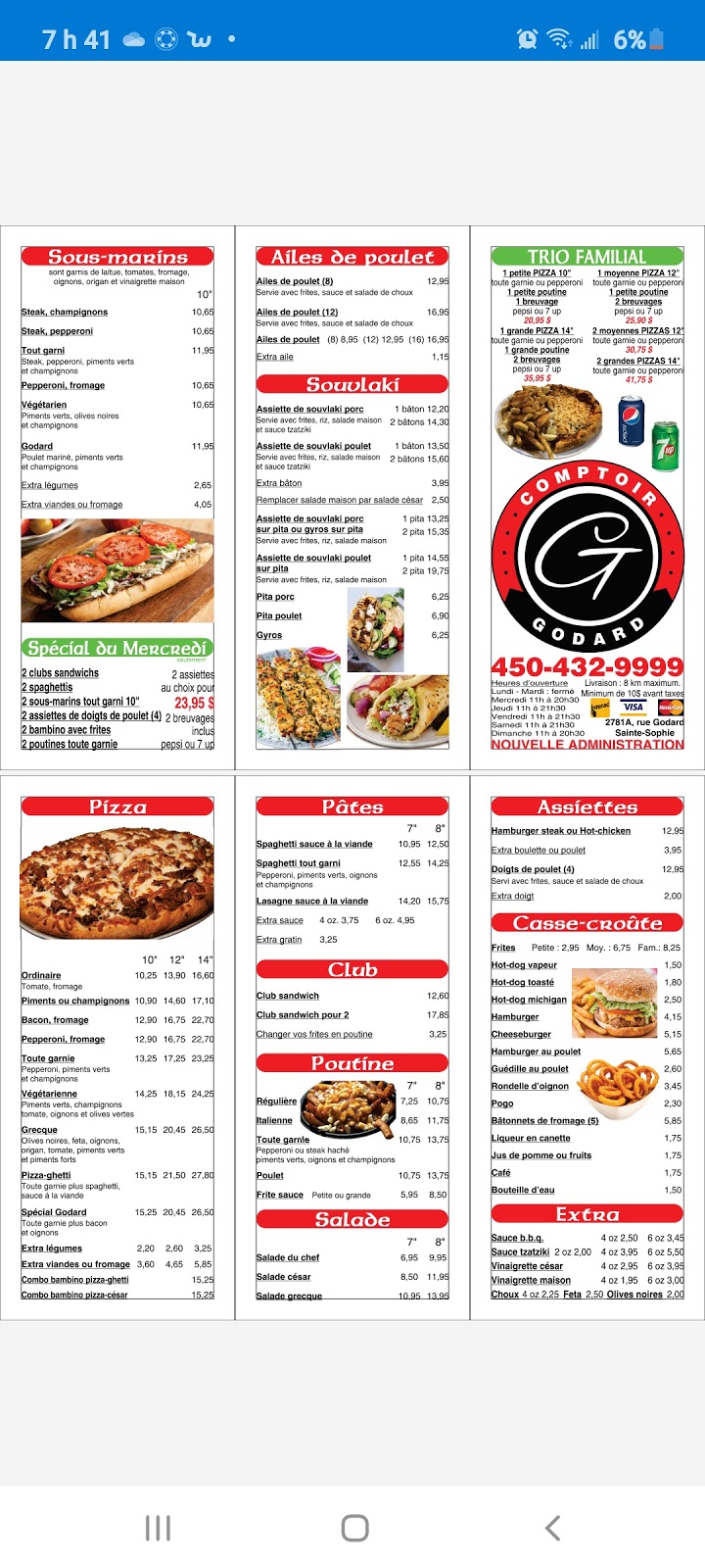 Restaurant comptoir godard | 2781 A Rue Godard, Sainte-Sophie, QC J5J 2T4, Canada | Phone: (450) 432-9999