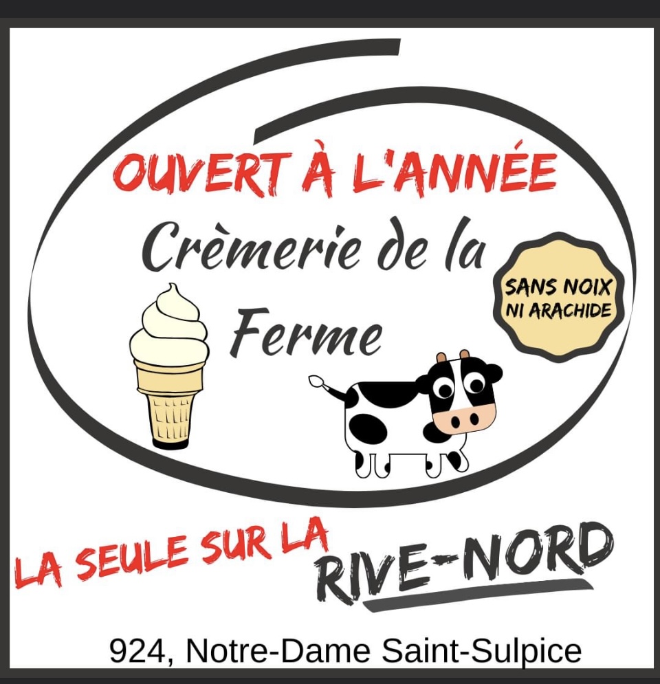 Crèmerie de la ferme bistro sans noix sans arachide Rive-Nord | 924D Rue Notre-Dame, Saint-Sulpice, QC J5W 3W5, Canada | Phone: (514) 926-2481