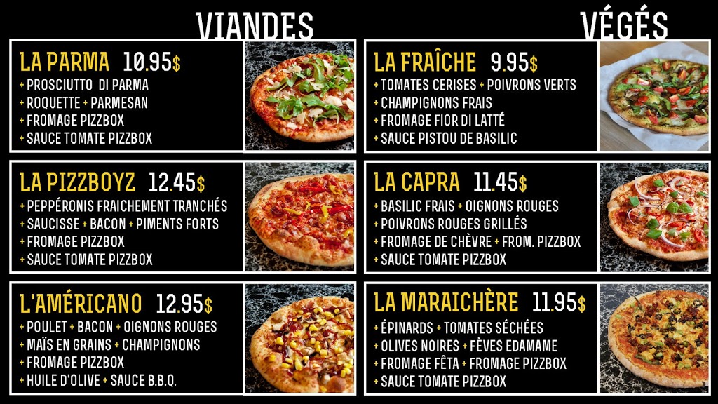 PizzBox La Boîte à Pizza St-Élie-RockForest | 4700 Boul de Portland Suite 300, Sherbrooke, QC J1L 0H6, Canada | Phone: (819) 820-0125