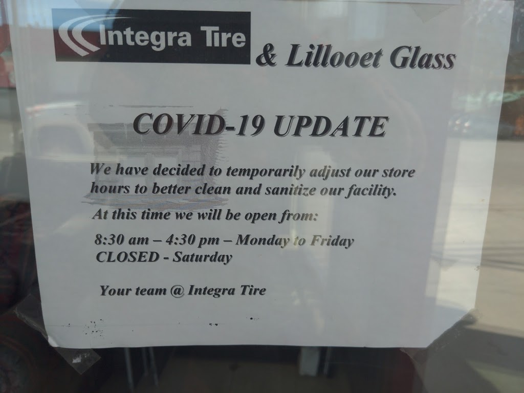 Lillooet Glass & Tire | 561 Main St, Lillooet, BC V0K 1V0, Canada | Phone: (250) 256-4111