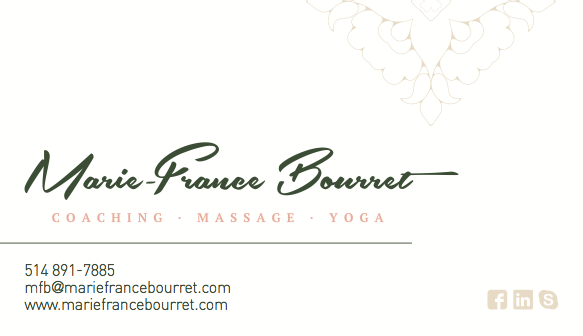 Massage Marie-France Bourret | 15396 Rue Oakwood, Pierrefonds, QC H9H 1Y2, Canada | Phone: (514) 891-7885