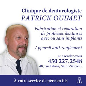 Clinique de Denturologie Patrick Ouimet | 40 Avenue Filion, Saint-Sauveur, QC J0R 1R0, Canada | Phone: (450) 227-2548