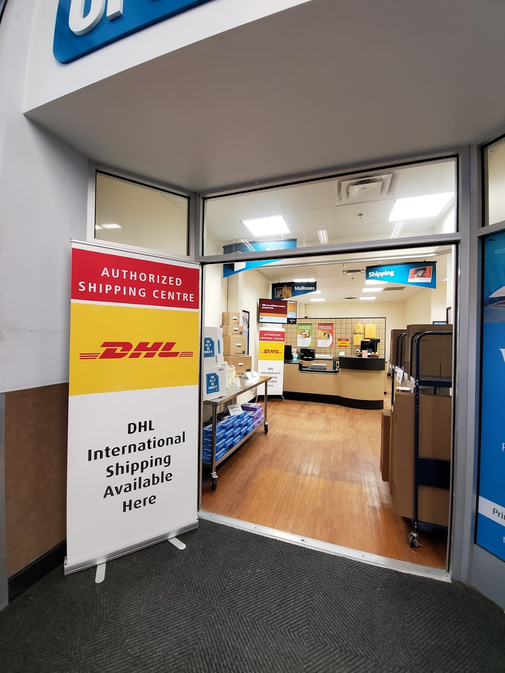 DHL Authorized Shipping Centre(inside Walmart) 7 days a week | 1280 STEELES AVE. E Located in: Walmart Milton Supercentre, Milton, ON L9T 6R1, Canada | Phone: (905) 875-5001