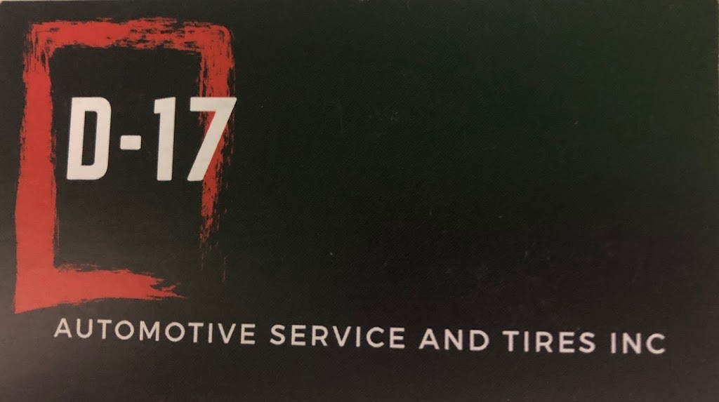 D-17 Automotive service and tires | 152 Hickson Ave, Kingston, ON K7K 2N9, Canada | Phone: (613) 762-9445