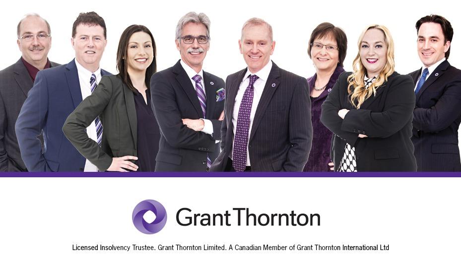 Grant Thornton Limited, Licensed Insolvency Trustee | 80 Water St Suite 6, Windsor, NS B0N 2T0, Canada | Phone: (902) 798-3141