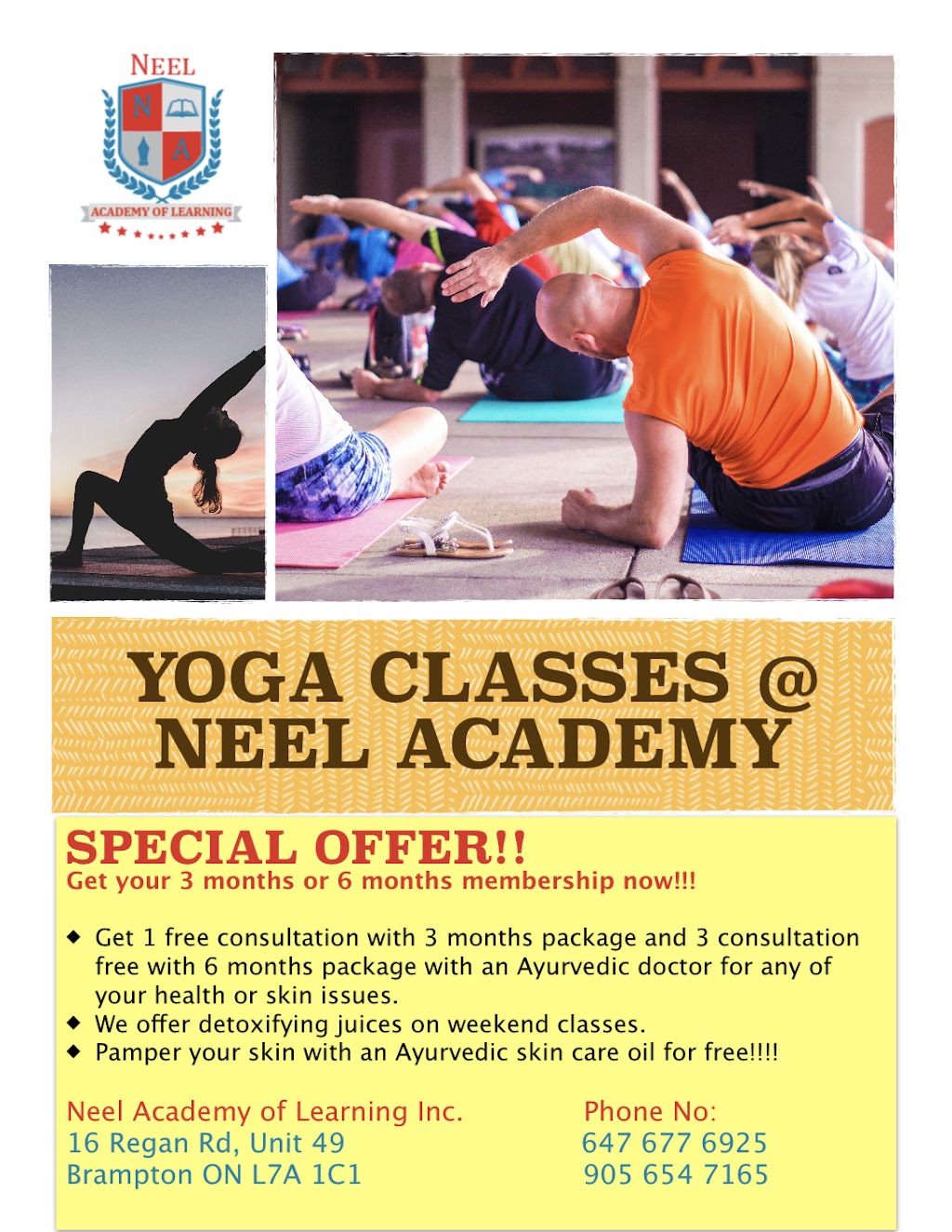 Neel Academy of Learning Inc. | 16 Regan Rd #49, Brampton, ON L7A 1C2, Canada | Phone: (647) 677-6925