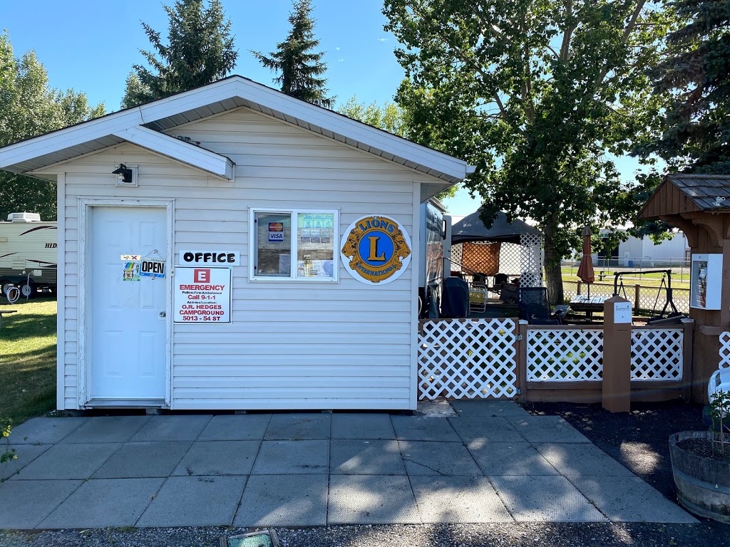 O R HEDGES LIONS CAMPGROUND | 5013 54 St, Olds, AB T4H 1P6, Canada | Phone: (403) 556-2299