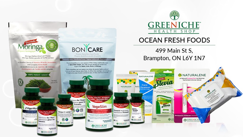 Greeniche Health Shop - Ocean Fresh Foods | 499 Main St S, Brampton, ON L6Y 1N7, Canada | Phone: (877) 254-5820