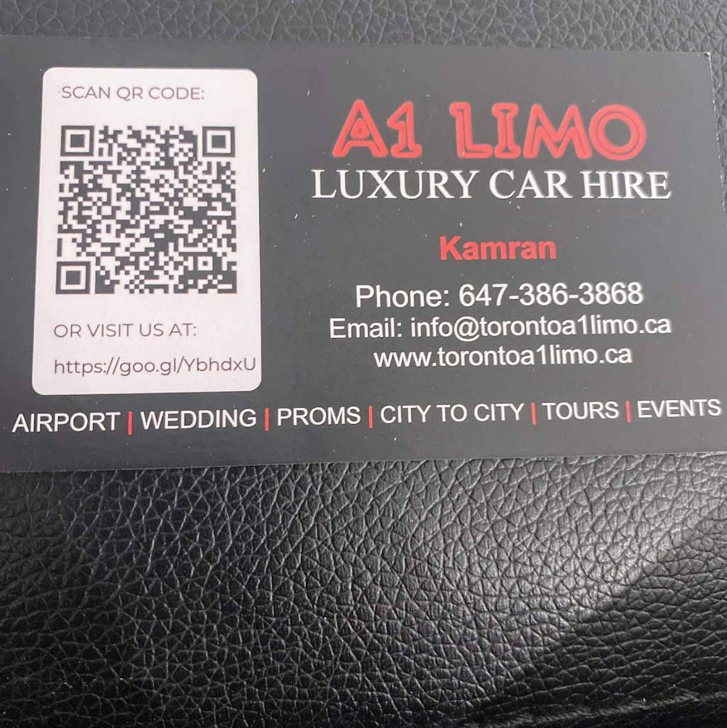 TorontoA1 limousine Ltd | 949 Logan Dr, Milton, ON L9E 1P7, Canada | Phone: (647) 386-3868