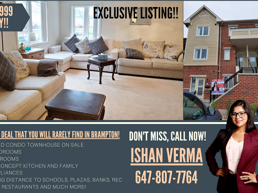 Ishan Verma Realtor | 30 Topflight Dr Unit 9, Mississauga, ON L5S 0A8, Canada | Phone: (647) 807-7764