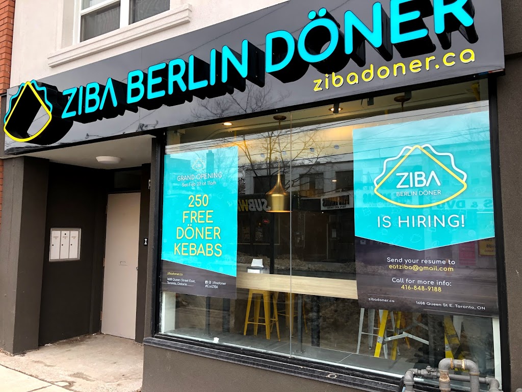 ZIBA Berlin Döner | 1608 Queen St E, Toronto, ON M4L 3A7, Canada | Phone: (416) 466-2422