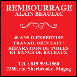 Rembourrage Alain Beaulac | 2260 Rue Sherbrooke, Magog, QC J1X 2T3, Canada | Phone: (819) 993-1560