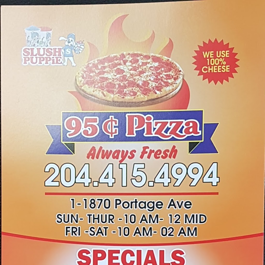 V&M 96 Cent Pizza | 1870 Portage Ave, Winnipeg, MB R3J 0H2, Canada | Phone: (204) 415-4994