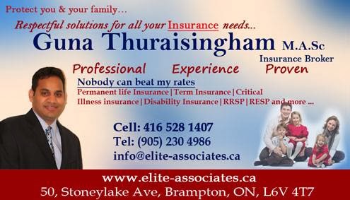 Elite Associates | 93 Bayhampton Dr, Brampton, ON L6P 3A8, Canada | Phone: (416) 528-1407