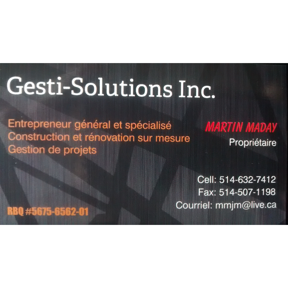 Gesti-Solutions Inc. | 5750 Rue Angèle, Brossard, QC J4Z 1B5, Canada | Phone: (514) 632-7412