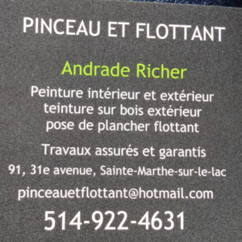 Pinceau et flottant | 91 31e Av, Sainte-Marthe-sur-le-Lac, QC J0N 1P0, Canada | Phone: (514) 922-4631