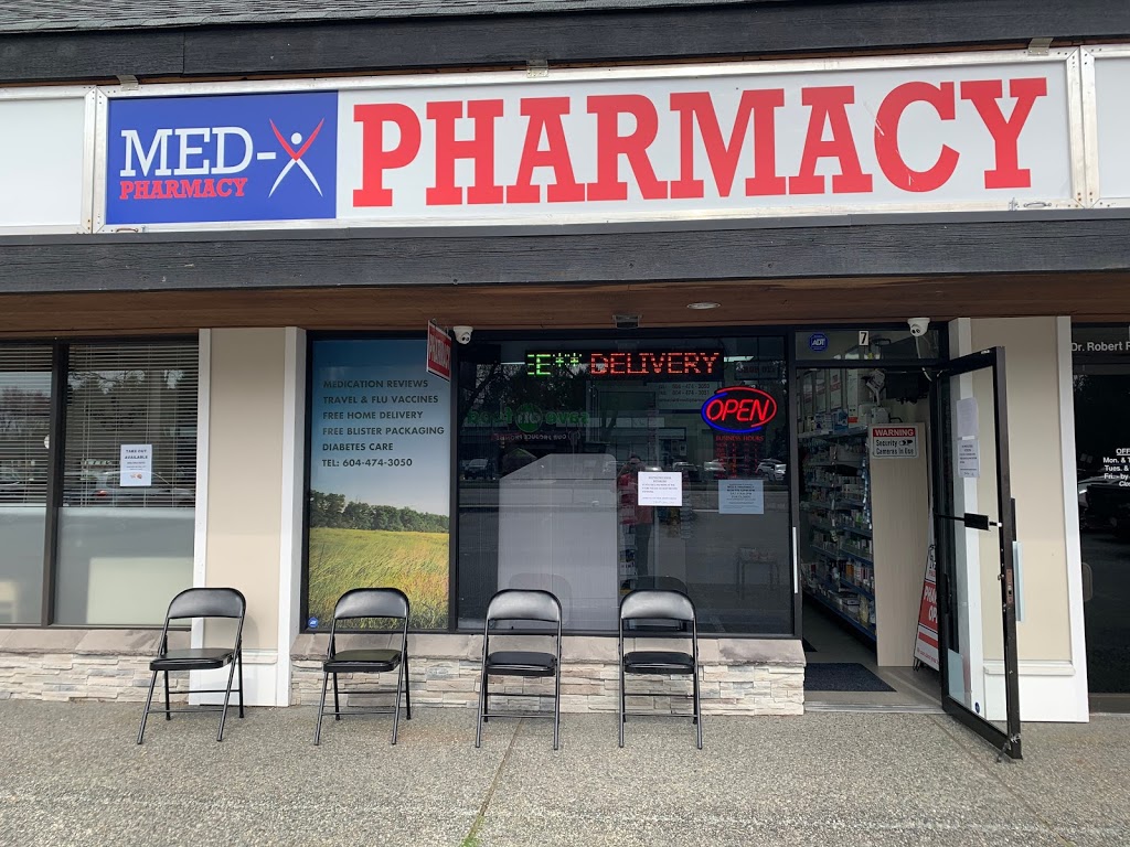 MED-X PHARMACY Port Coquitlam | 1449 Prairie Ave #7, Port Coquitlam, BC V3B 1S9, Canada | Phone: (604) 474-3050