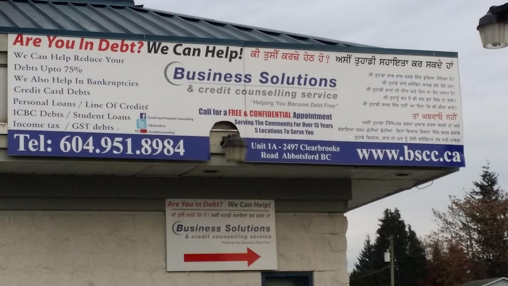 Business Solutions & Credit Counselling Services - Abbotsford | 2497 Clearbrook Rd #1A, Abbotsford, BC V2T 2Y3, Canada | Phone: (604) 951-8984