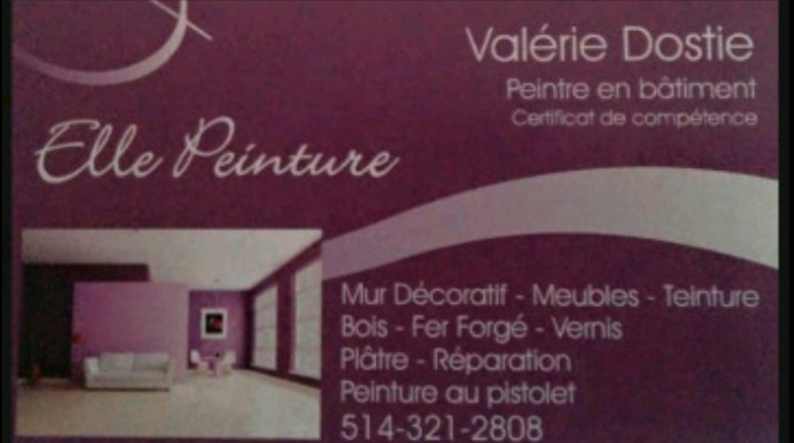 Elle Peinture | 590 Rue de Newhaven, Longueuil, QC J4J 1J5, Canada | Phone: (514) 321-2808