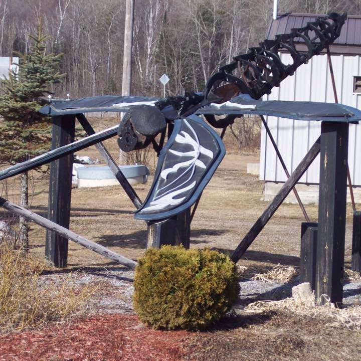 Cardiff Dragonfly Sculpture | 2778 Monck Rd, Cardiff, ON K0L 1M0, Canada | Phone: (705) 448-2981