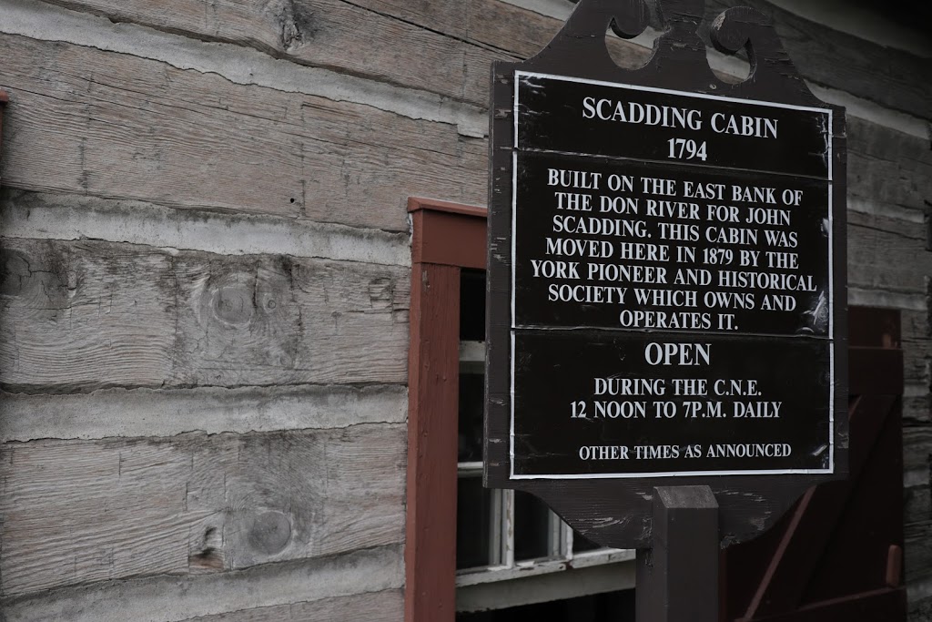 Scadding Cabin | CNE Grounds (not a mailing address, see below), Toronto, ON M6K 3C3, Canada | Phone: (416) 338-4386