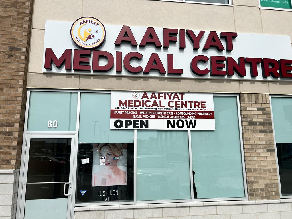 Aafiyat Medical Centre: Walk-in and Family Doctors Clinc | 3465 Platinum Dr #80, Mississauga, ON L5M 2S1, Canada | Phone: (289) 813-0786