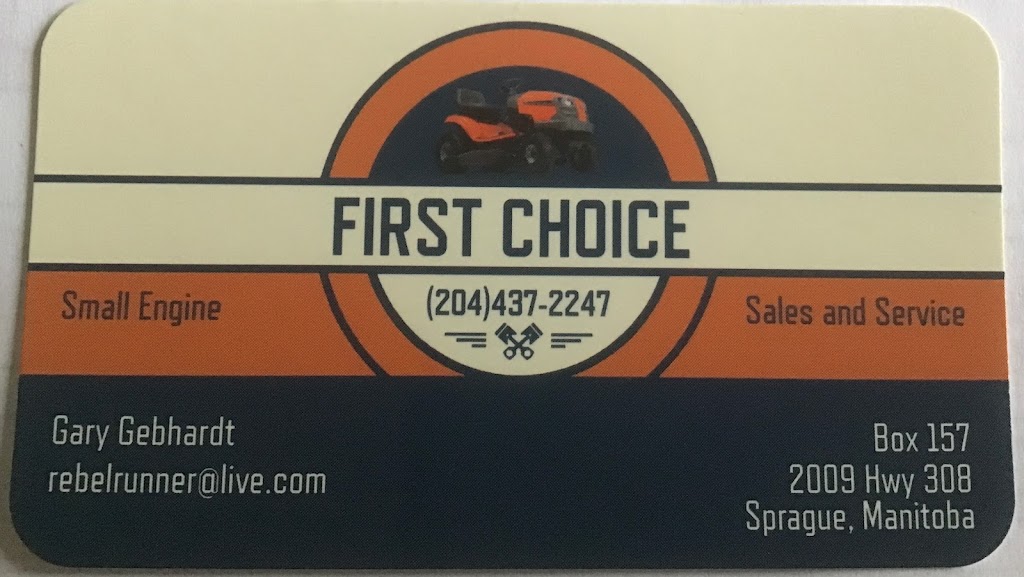 First Choice Small Engine Sales and Service | 2009 MB-308, Sprague, MB R0A 1Z0, Canada | Phone: (204) 437-2247