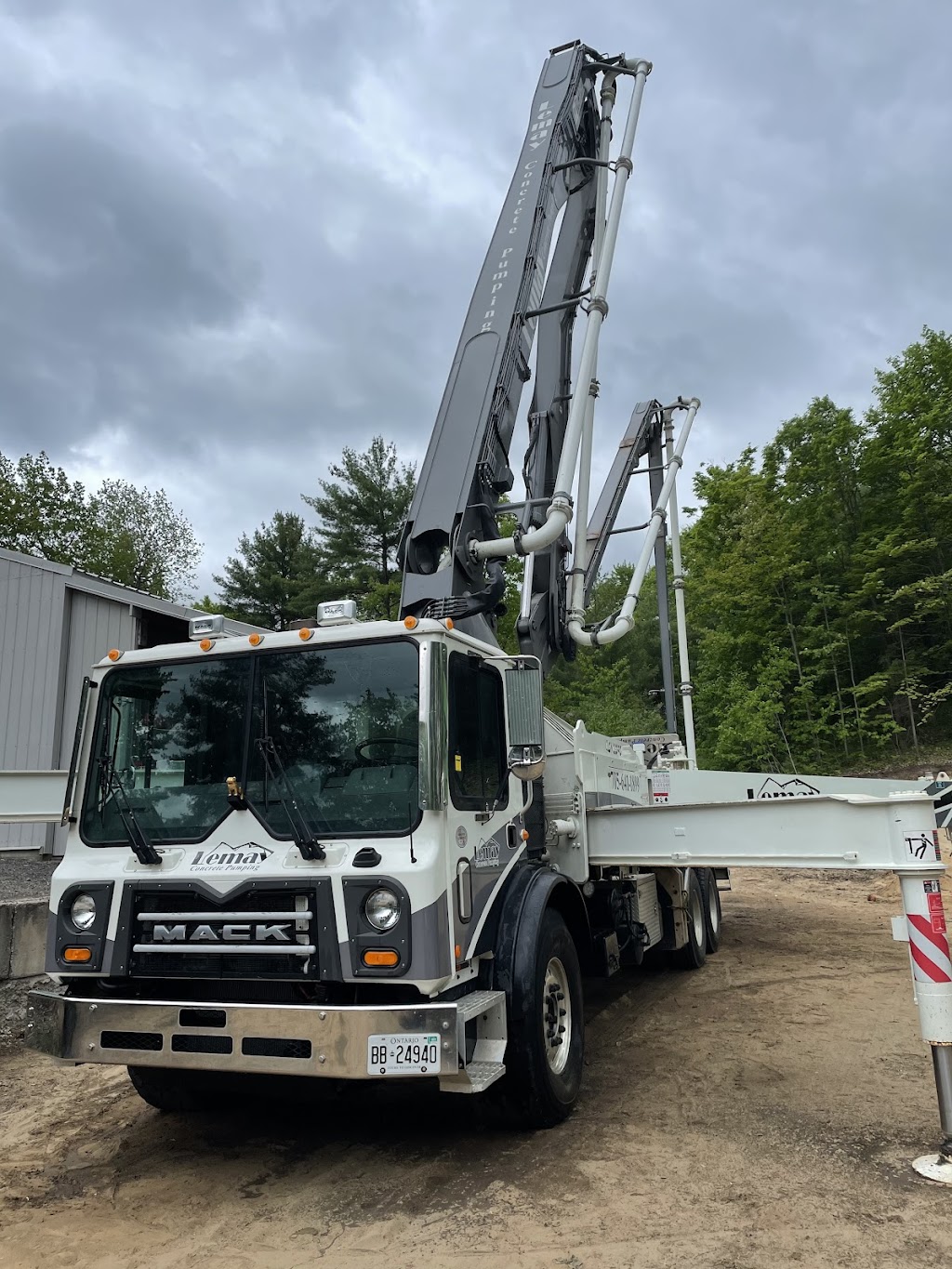 Lemay Concrete Pumping | 1317 N Muldrew Lake Rd, Gravenhurst, ON P1P 1R2, Canada | Phone: (705) 641-1899