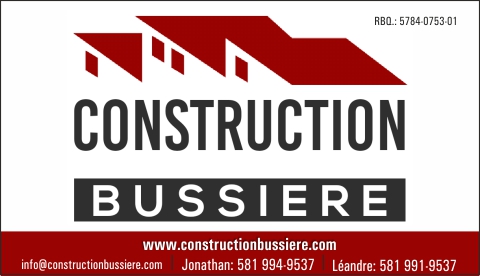 Construction Bussière inc. | 27 Rue de Normandie, Lévis, QC G6V 3J4, Canada | Phone: (581) 994-9537