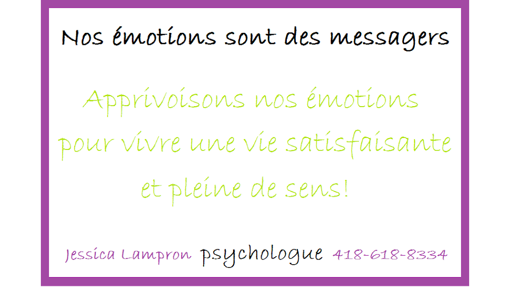 Dre. Jessica Lampron, Psychologue et Psychothérapeute | 143b Rue Hériot, Drummondville, QC J2C 1J7, Canada | Phone: (819) 816-3701