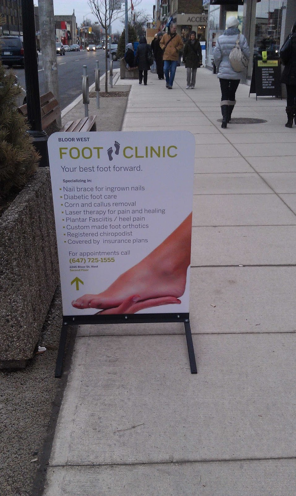 Bloor West Foot Clinic | 2248 Bloor St W, Toronto, ON M6S 1N6, Canada | Phone: (647) 725-1555