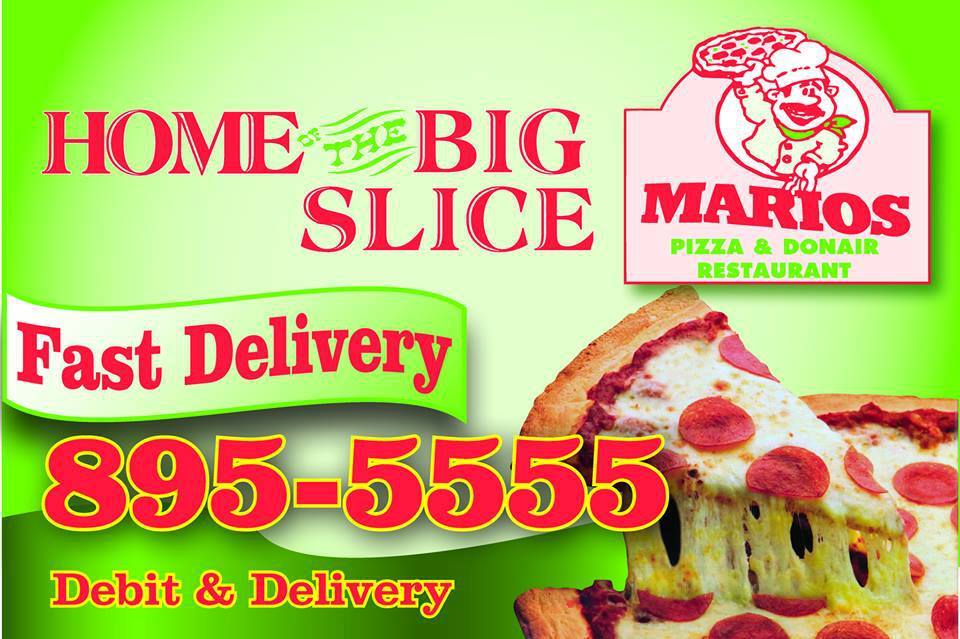 Marios Pizza & Donair | 197 Pictou Rd, Truro, NS B2N 2S7, Canada | Phone: (902) 895-5555