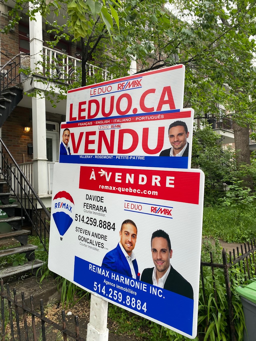 Davide Ferrara & Steven Goncalves - Le Duo Remax | 3550 Rue Rachel E suite 201, Montréal, QC H1W 1A7, Canada | Phone: (514) 259-8884