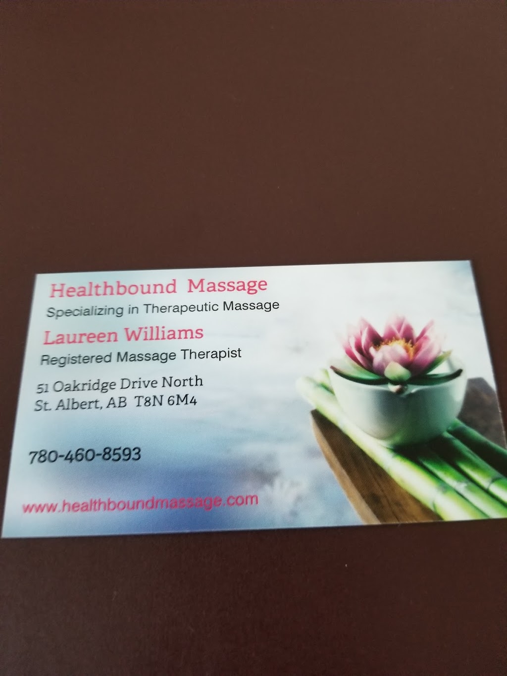 Healthbound Massage | 51 Oakridge Dr N, St. Albert, AB T8N 6M4, Canada | Phone: (780) 460-8593