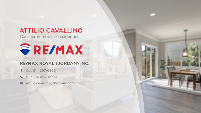 Attilio Cavallino RE/MAX ROYAL (JORDAN) Inc. | 275 Av Elm, Beaconsfield, QC H9W 2E4, Canada | Phone: (514) 297-6366
