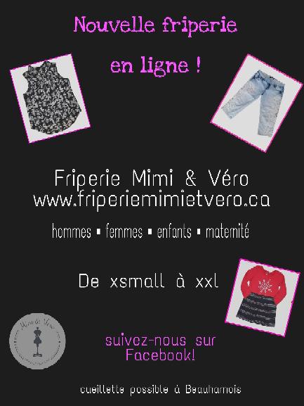 Friperie Mimi et Véro(en ligne) Beauharnois | 100 Rue Francois-Branchaud, Beauharnois, QC J6N 1J6, Canada | Phone: (514) 513-0685