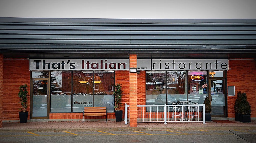 Thats Italian Ristorante | 2 Tall Grass Trail #4, Woodbridge, ON L4L 3Y9, Canada | Phone: (416) 482-5426