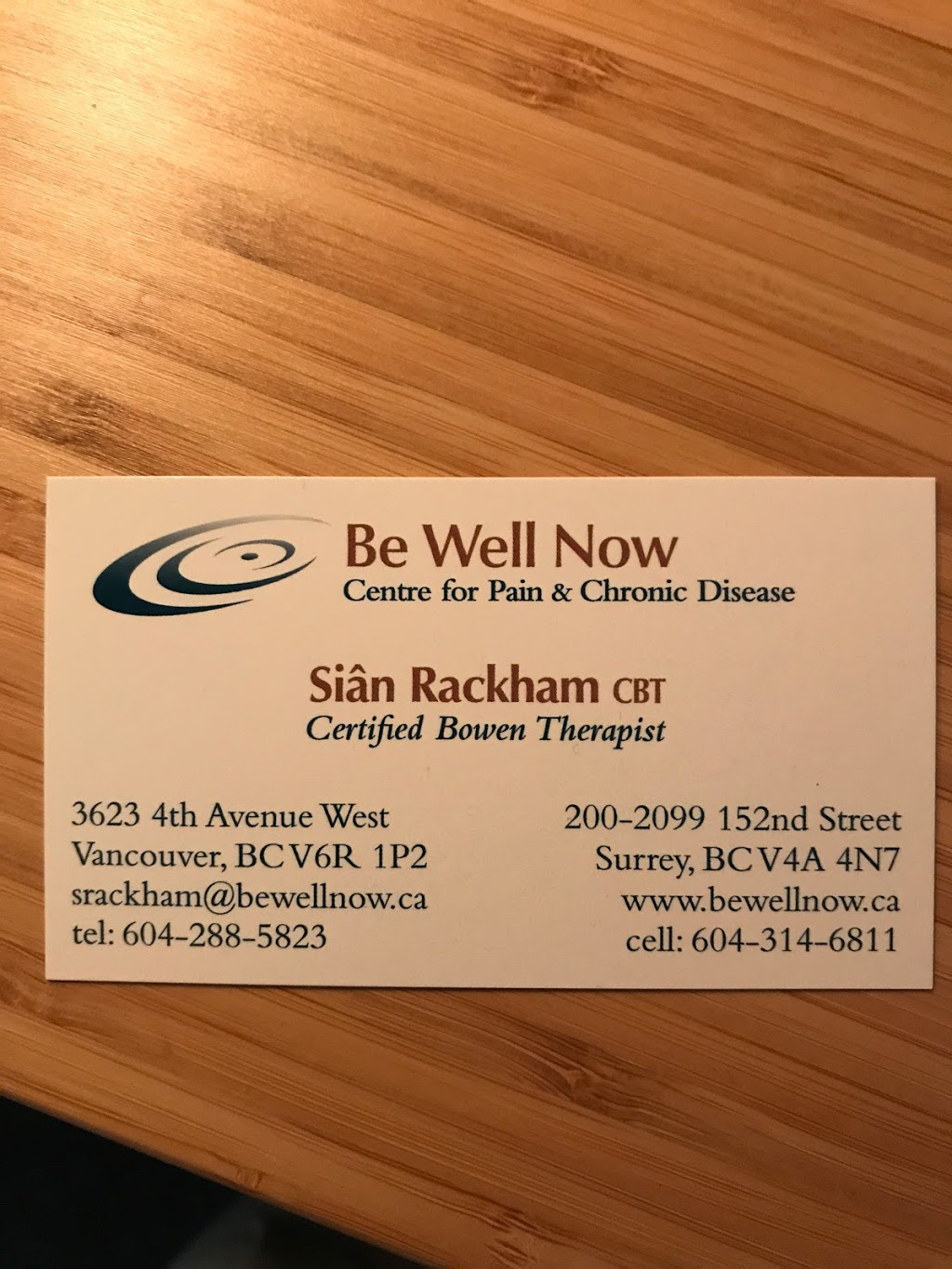 Bowen Therapy Clinics | 2099 152 St, Surrey, BC V4A 4N7, Canada | Phone: (604) 288-5823